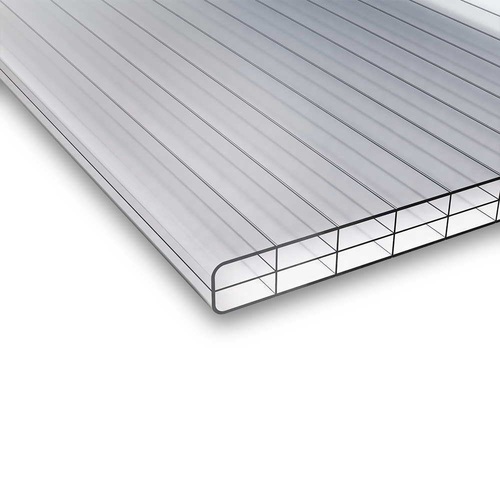 Regenrinne 90 mm aus Aluminium - silber pressblank - StegplattenHeld -  Doppelstegplatten