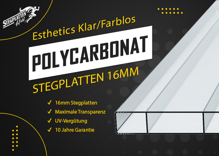 Polycarbonat Doppelstegplatten 16 mm