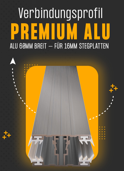 Verbindungsprofil Premium Alu Alu 60mm