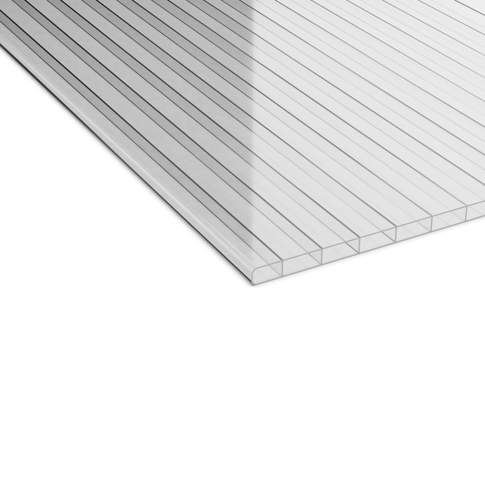 Stegplatte aus Polycarbonat klar 4 mm 